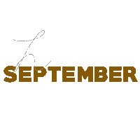 September Hello Sticker