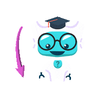 roboguru arrow down ruangguru panah Sticker