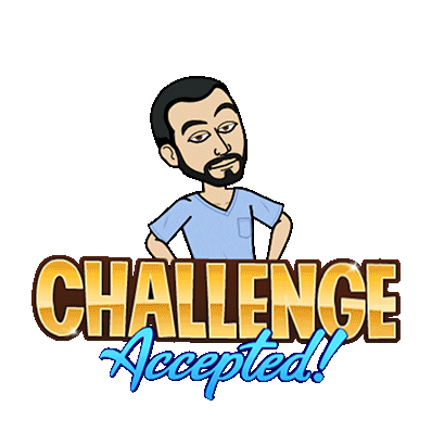 Challenge Accepted Sticker by Endobariatric