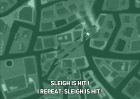sleigh flying GIF by South Park 