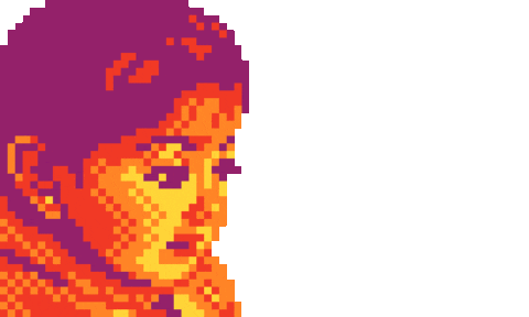 Pixel Blanca Sticker