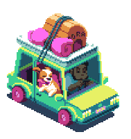 Dog Car Sticker by brunopixels