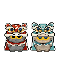 Lion Dance Iye Sticker