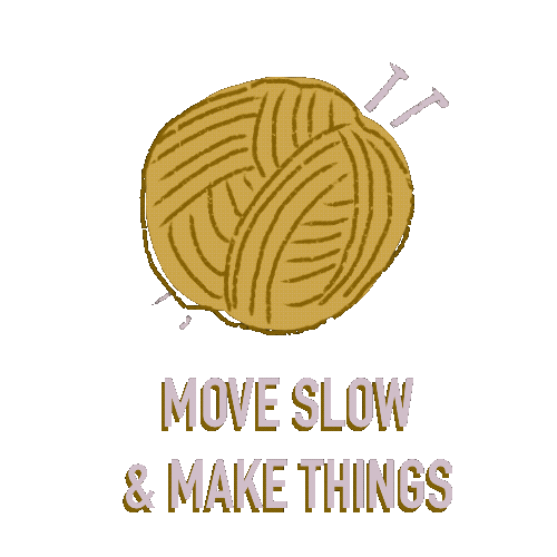 MeridittleMakes handmade maker knitting knit Sticker