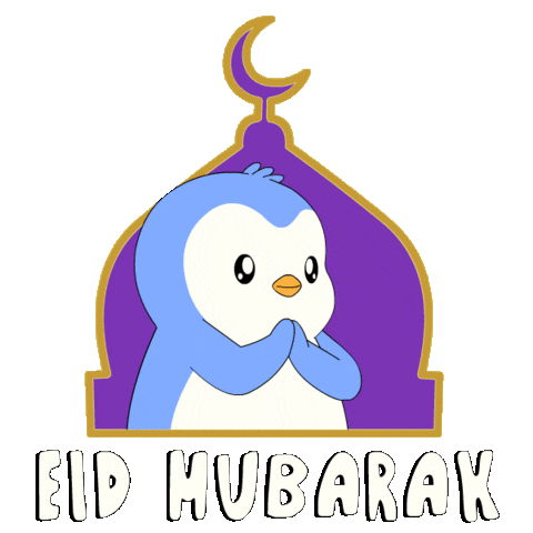 Pray Hari Raya Sticker by Pudgy Penguins