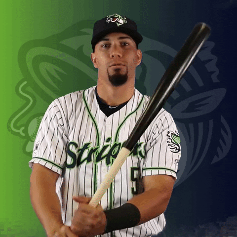 GoStripers swing gwinnett stripers ortega GIF