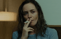 Emily Blunt Smoking GIF