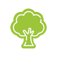 network_wf green life tree network Sticker