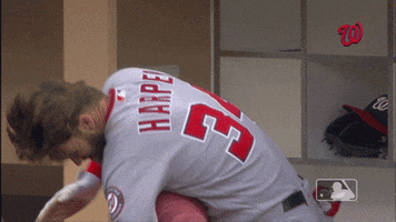 Washington Nationals Hug GIF by MLB