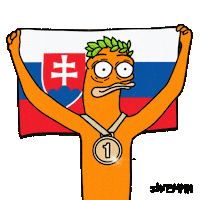 Gold Medal Flag Sticker by shremps