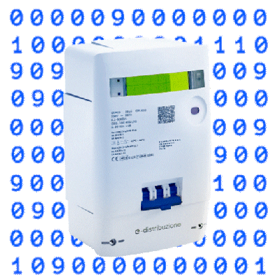 E-Distribuzione energia ed rete contatore Sticker