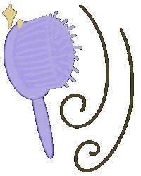 reginaawang hair sparkle pretty purple Sticker