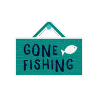 Gone Fishing Sticker by FishingShareTheFun