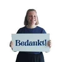 Bedankt Sticker by De creatieve blik