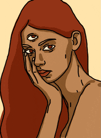 camilleclmnt girl illustration woman eyes GIF