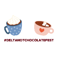 deltahotchocolatefest hotchocolate hotcocoa warmdrink southdeltalocal Sticker