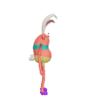 Happy Easter Bunny Sticker