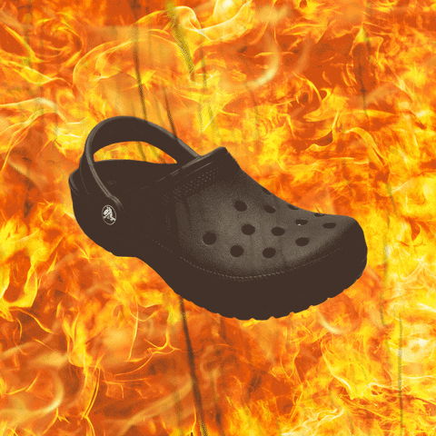 Flames Clogs GIF by Crocs Shoes