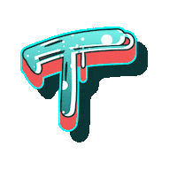 Street Art Typography Sticker by The3Flamingos