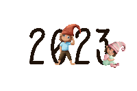 Neujahr Sticker by Wichtel Wanda