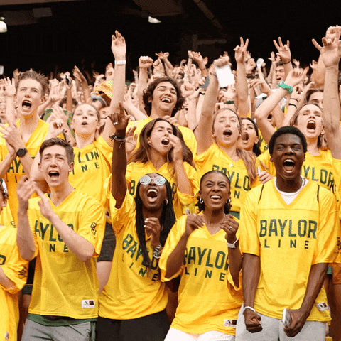 Happy Football GIF by Baylor University