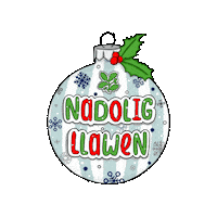 Christmas Bauble Sticker by National Trust Cymru