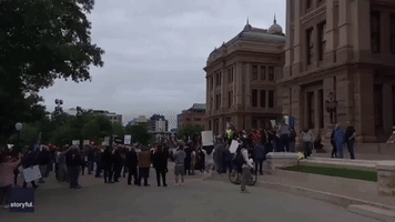 Protesters Chant 'Let Us Work' at Austin Anti-Lockdown Rally