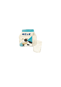 lisachiuqq food illustration drink milk Sticker