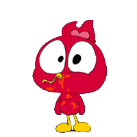 Hungry Chick Sticker