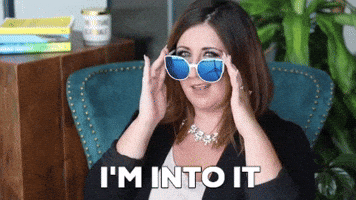 RachelSheerin wink support winking encouragement GIF