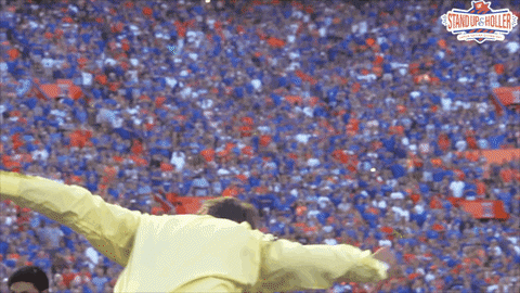 StandUpAndHoller giphyupload FloridaGators allforthegators standupandholler GIF