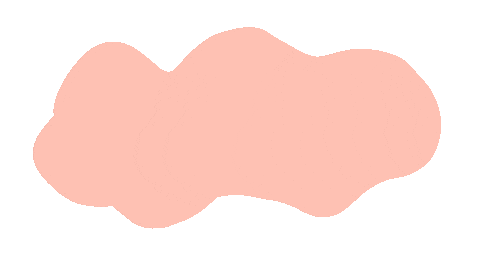 Blob Pinkcloud Sticker by Poca Poca Studio