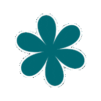 Blue Flower Sticker by Girl Scouts of Eastern Iowa and Western Illinois