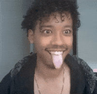 Crazy Man Tongue GIF
