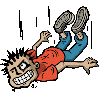 Punk Rock Falling Sticker by mxpx