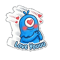 Adore Love You Sticker by Momo & Tulus