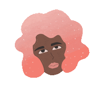 Black Girl Pink Sticker by Queenbe