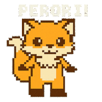 Fox 8Bit Sticker by hotelmetropolitankawasaki