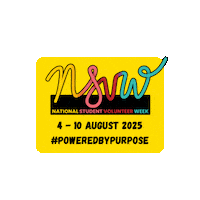 Powered By Purpose Sticker by Volunteering Queensland