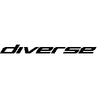 Diverse_official love fashion cool white Sticker