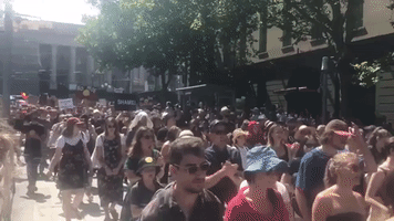 'Invasion Day' Marchers Hit Melbourne Streets on Australia Day