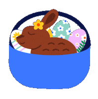 Hopping Easter Sunday Sticker by Jessica Lau