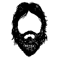 Mask Beard Sticker by Reyka Vodka