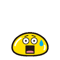 shocked emoji Sticker by heehee.m