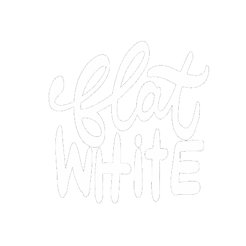Flat White Coffee Sticker