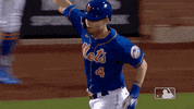 Excited Home Run GIF by New York Mets