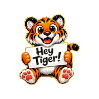 Tiger Cute Sticker Sticker