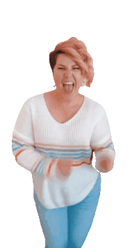 Excited Happy Dance Sticker by Stephanie Ann Bagley