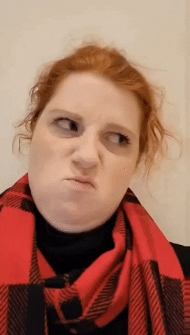 rakastettu reaction no do not like scowling GIF