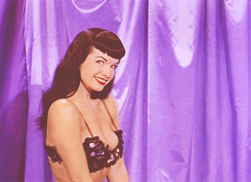 pin up bettie page GIF